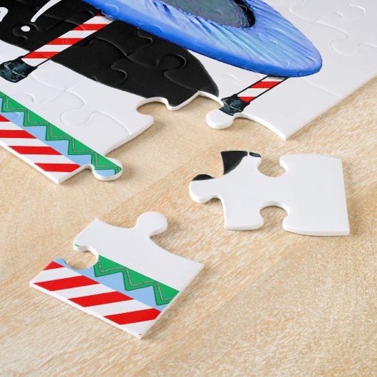 Christmas Trampoline Jigsaw Puzzle ジグソーパズル (側面)