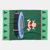 Christmas Trampoline Mrs. Claus キッチンタオル (横)