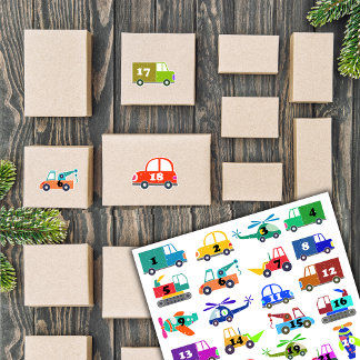 Christmas Transport Advent Calendar シール