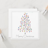 Christmas Tree カード (正面/裏面インサイチュ)