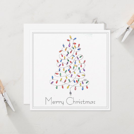 Christmas Tree カード (正面/裏面インサイチュ)