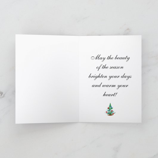 Christmas tree カード (内部)