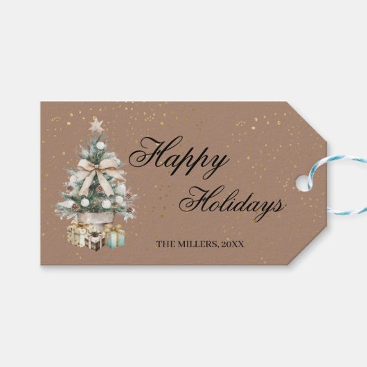 Christmas Tree ギフトタグ (正面(横))