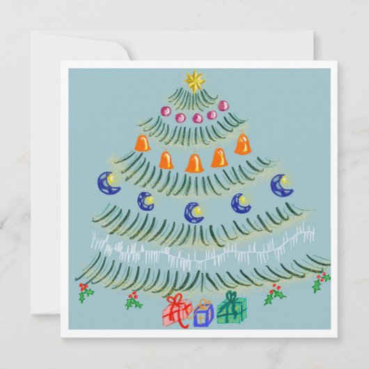 Christmas tree サンキューカード (正面)