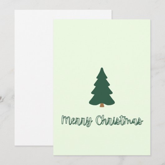 Christmas Tree シーズンカード (正面/裏面)