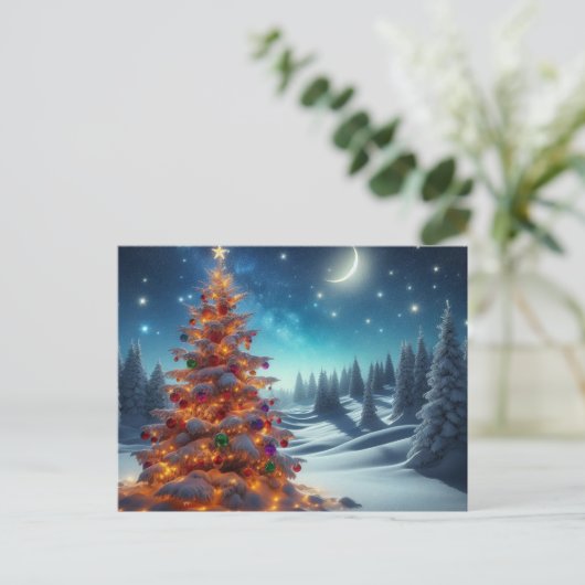 Christmas tree シーズンポストカード (スタンド正面)