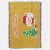 Christmas tree スローブランケット (正面縦)