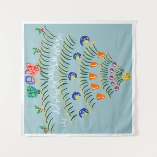 Christmas tree タペストリー (正面(横))