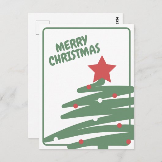Christmas Tree ポストカード (正面/裏面)