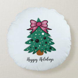 Christmas tree ラウンドクッション
