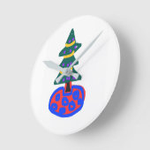 Christmas Tree ラウンド壁時計 (傾斜)