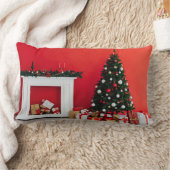 christmas tree ランバークッション (ブランケット)