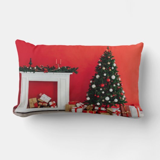 christmas tree ランバークッション (正面)