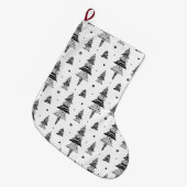 Christmas tree ラージクリスマスストッキング (正面 (吊り時))