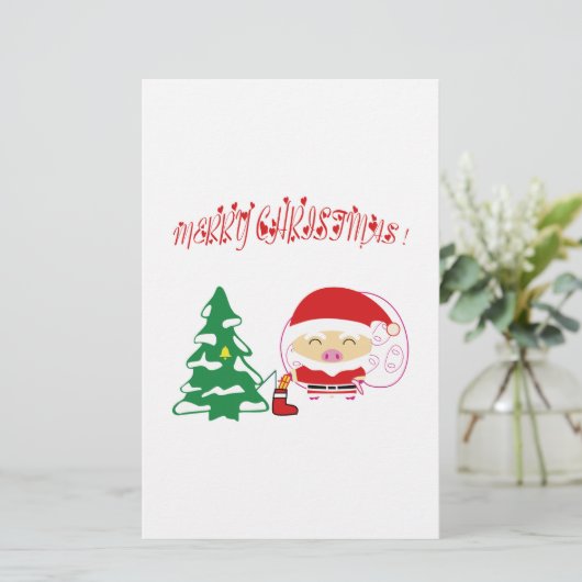 Christmas tree 便箋 (スタンド正面)