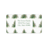 Christmas tree address  ラベル (正面)