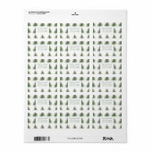 Christmas tree address  ラベル (フルシート)