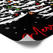 Christmas Tree Airplanes Lots Merry Christmas Men  ポスター (角)