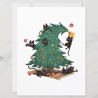 Christmas Tree and Cat Cute Christmas Cat Lover