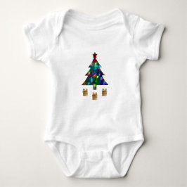 Christmas Tree and Presents Baby Bodysuit ベビーボディスーツ