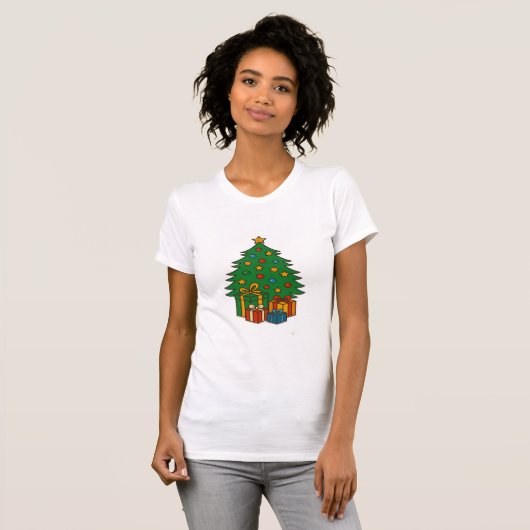 Christmas Tree and Presents T-shirt Tシャツ (正面フル)