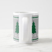 Christmas Tree and Snowflakes Pattern, ジャンボコーヒーマグカップ (裏面)