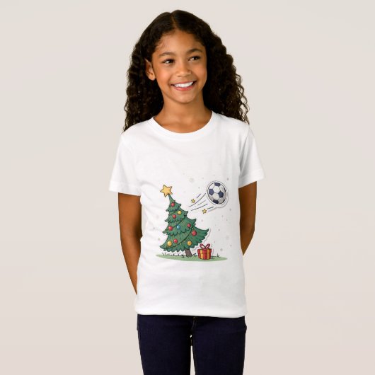 Christmas tree and soccer tシャツ (正面フル)