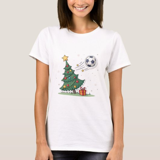 Christmas tree and soccer tシャツ (正面)