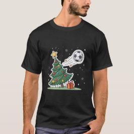 Christmas tree and soccer tシャツ