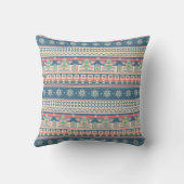 Christmas Tree Aztec Style - Unique Holiday クッション (裏面)