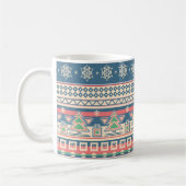 Christmas Tree Aztec Style - Unique Holiday コーヒーマグカップ (左)