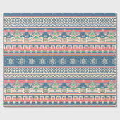 Christmas Tree Aztec Style - Unique Holiday ラッピングペーパー (フラット)