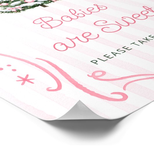 Christmas Tree Babies are Sweet Take a Treat ポスター (角)