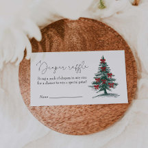 Christmas Tree  Baby Shower Diaper Raffle