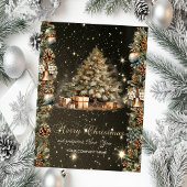  Christmas Tree,Balls,Bells,Pinecones Corporate シーズンカード