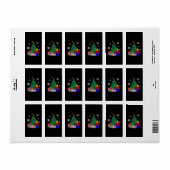  Christmas Tree Baseball  ラベル (フルシート)