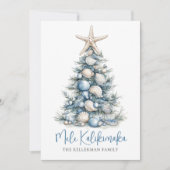 Christmas Tree Beach Mele Kalikimaka シーズンカード (正面)