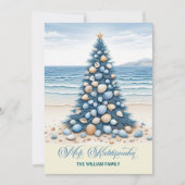 Christmas Tree Beach Mele Kalikimaka シーズンカード (正面)