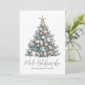 Christmas Tree Beach Mele Kalikimaka シーズンカード (スタンド正面)
