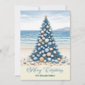 Christmas Tree Beach Merry Christmas シーズンカード (正面)