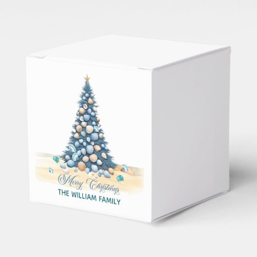 Christmas Tree Beach Merry Christmas フェイバーボックス (正面サイド)