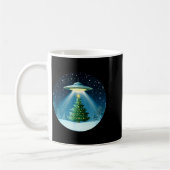 Christmas Tree Beamed By Ufo For Interstellar Holi コーヒーマグカップ (左)