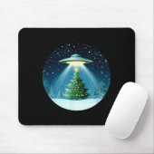 Christmas Tree Beamed By Ufo For Interstellar Holi マウスパッド (マウス)