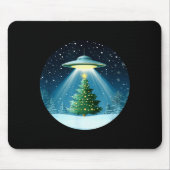 Christmas Tree Beamed By Ufo For Interstellar Holi マウスパッド (正面)