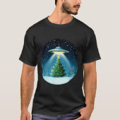 Christmas Tree Beamed By Ufo For Interstellar Holi Tシャツ (正面)