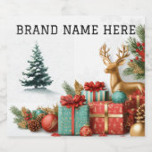 Christmas Tree Beverage Sticker Set – Brand Name リキュールボトルラベル (シングルラベル)