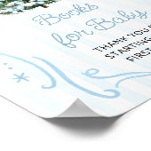 Christmas Tree Blue Baby Shower Books for Baby ポスター (角)