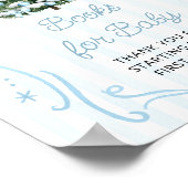 Christmas Tree Blue Baby Shower Books for Baby ポスター (角)