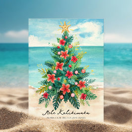 Christmas Tree by the Sea Tropical シーズンカード