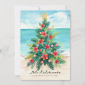 Christmas Tree by the Sea Tropical シーズンカード (正面)